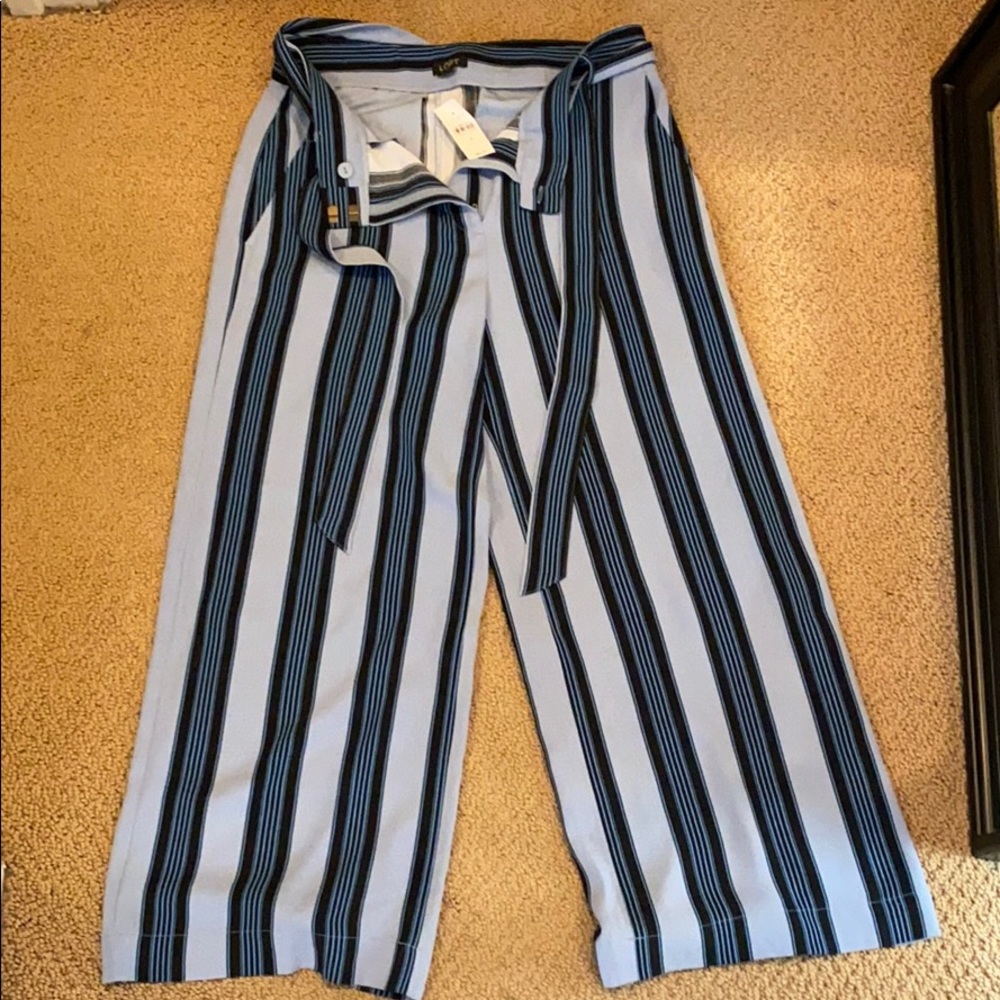 LOFT Striped chic pants